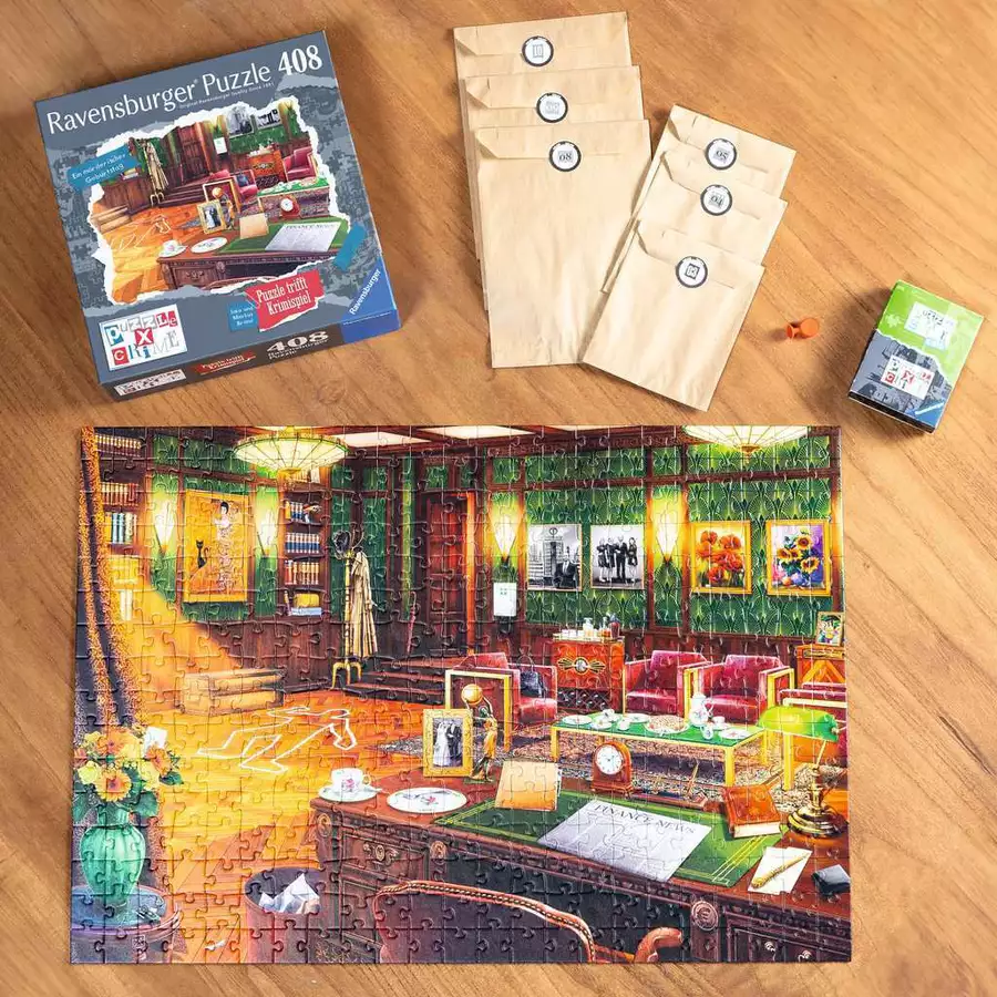Ravensburger Puzzle X Crime: Ein mörderischer Geburtstag bunt