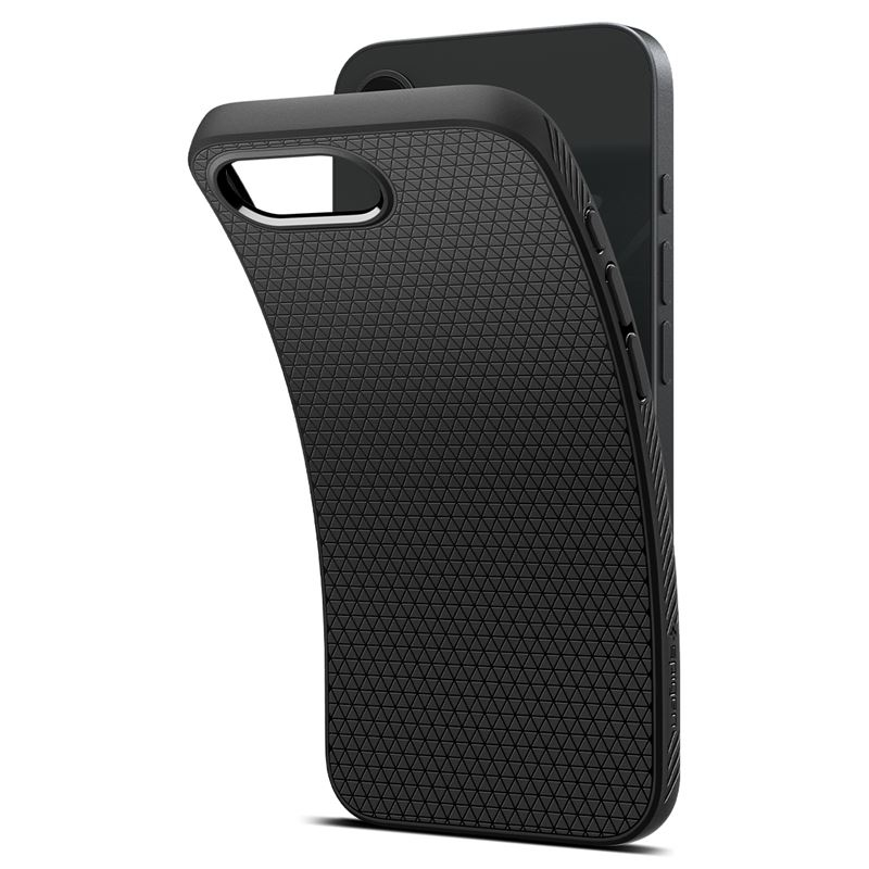 iPhone 16e Liquid Air Case Gummi Hülle (ACS09161) - Schwarz