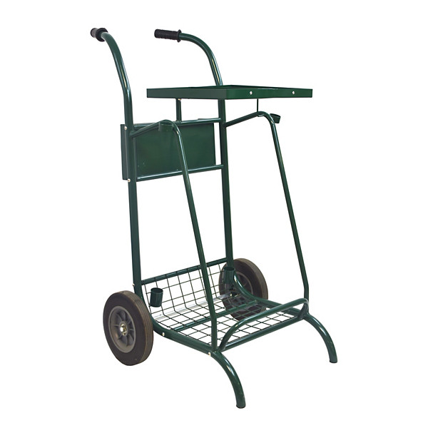 Chariot voirie sans couvercle 2*110l mobisac. Roues caoutchouc, vert mousse 6005