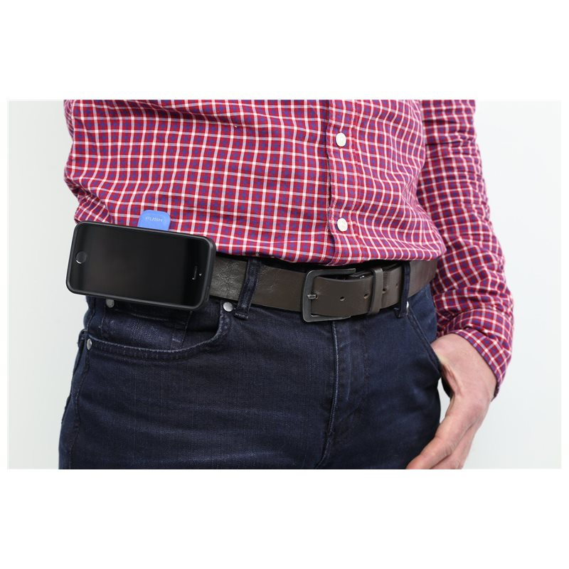 Universal Belt Clip Gürtel Halterung für Smartphone (QLM-BLT-3) - Schwarz / Blau