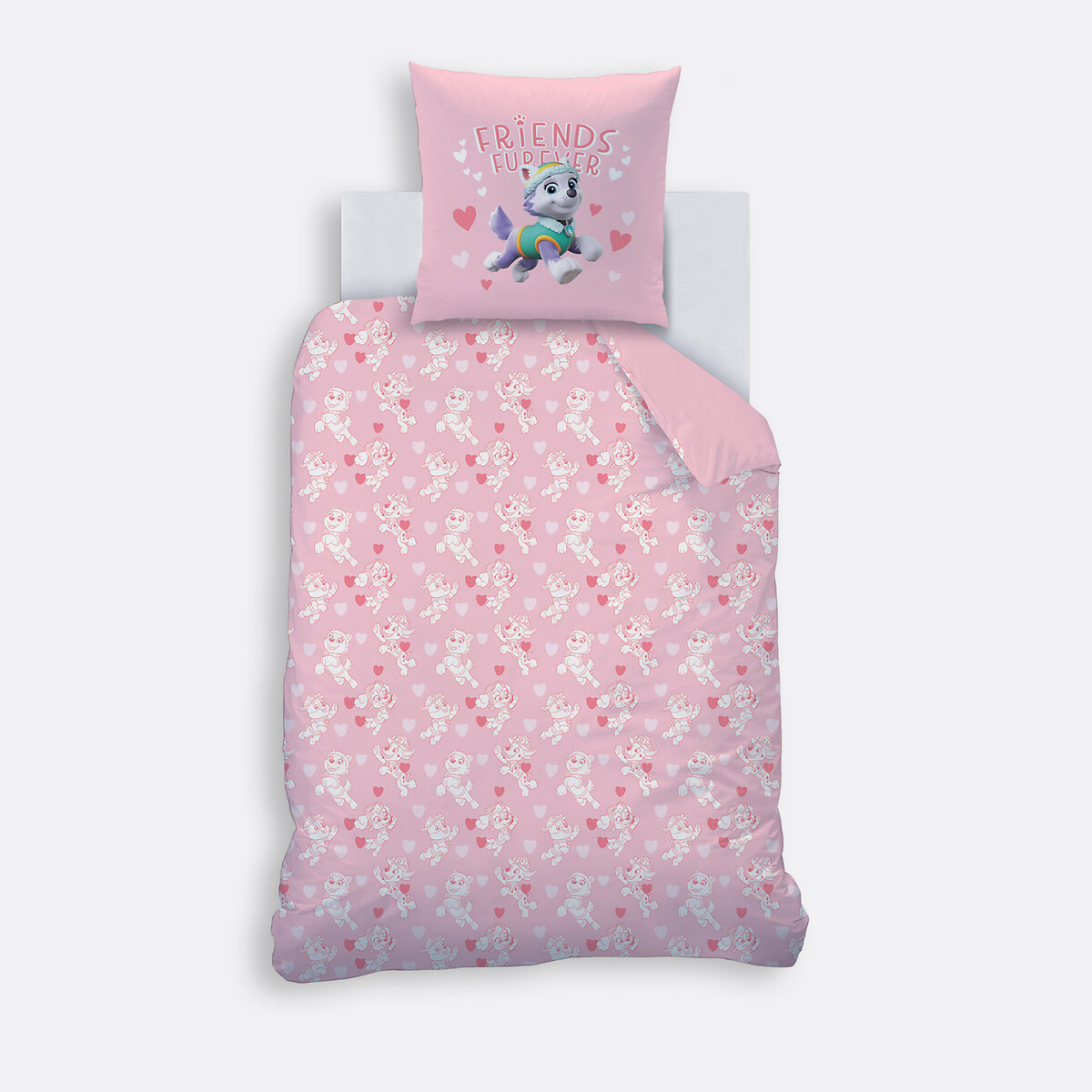 PATRULHA CANINA<br>Conjunto de cama infantil, algodão, fronha quadrada