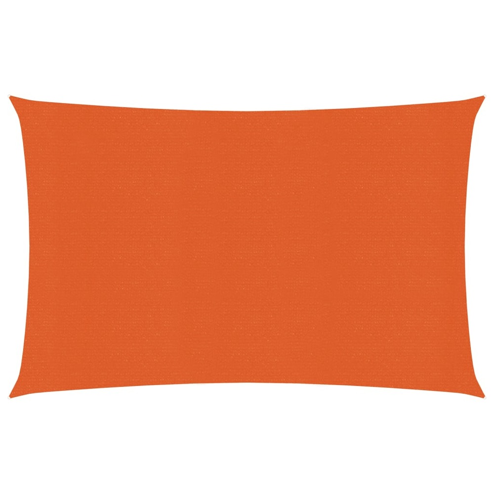 Voile toile d'ombrage parasol 160 g/m² 2,5 x 4 m pehd orange