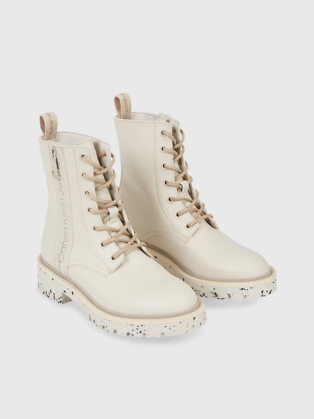 Botas de couro sintético