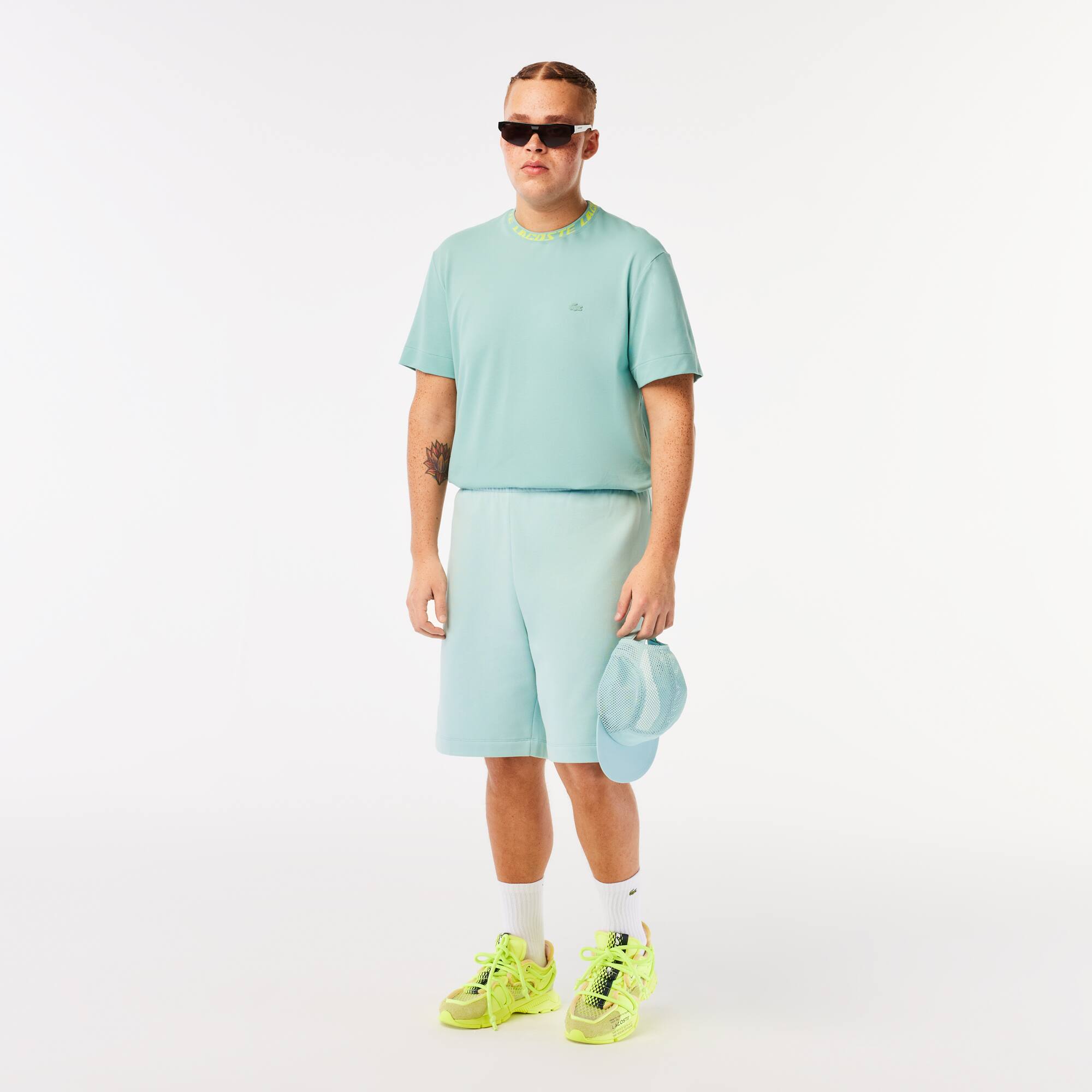 Short jogger en molleton Shorts - Vert - Lacoste - Homme