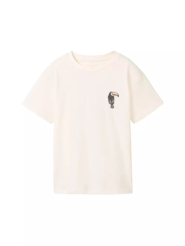 TOM TAILOR Jungen T-Shirt Oversized Fit weiss
