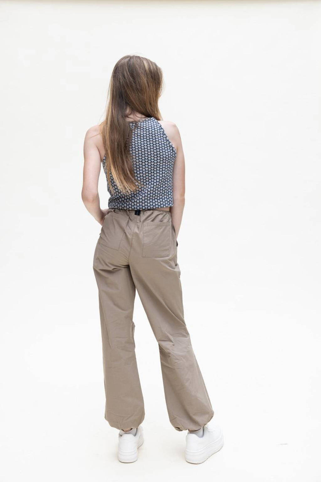 LOOXS tapered fit broek lichtbruin