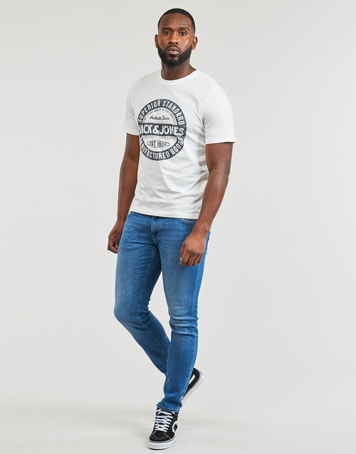 Jack & Jones - JJEJEANS TEE SS O-NECK  23/24 - Blanc