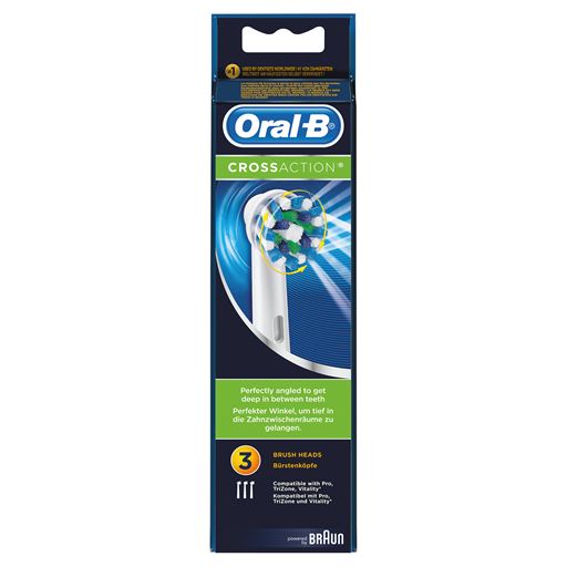 Oral-B CrossAction 3-pak Børstehoved