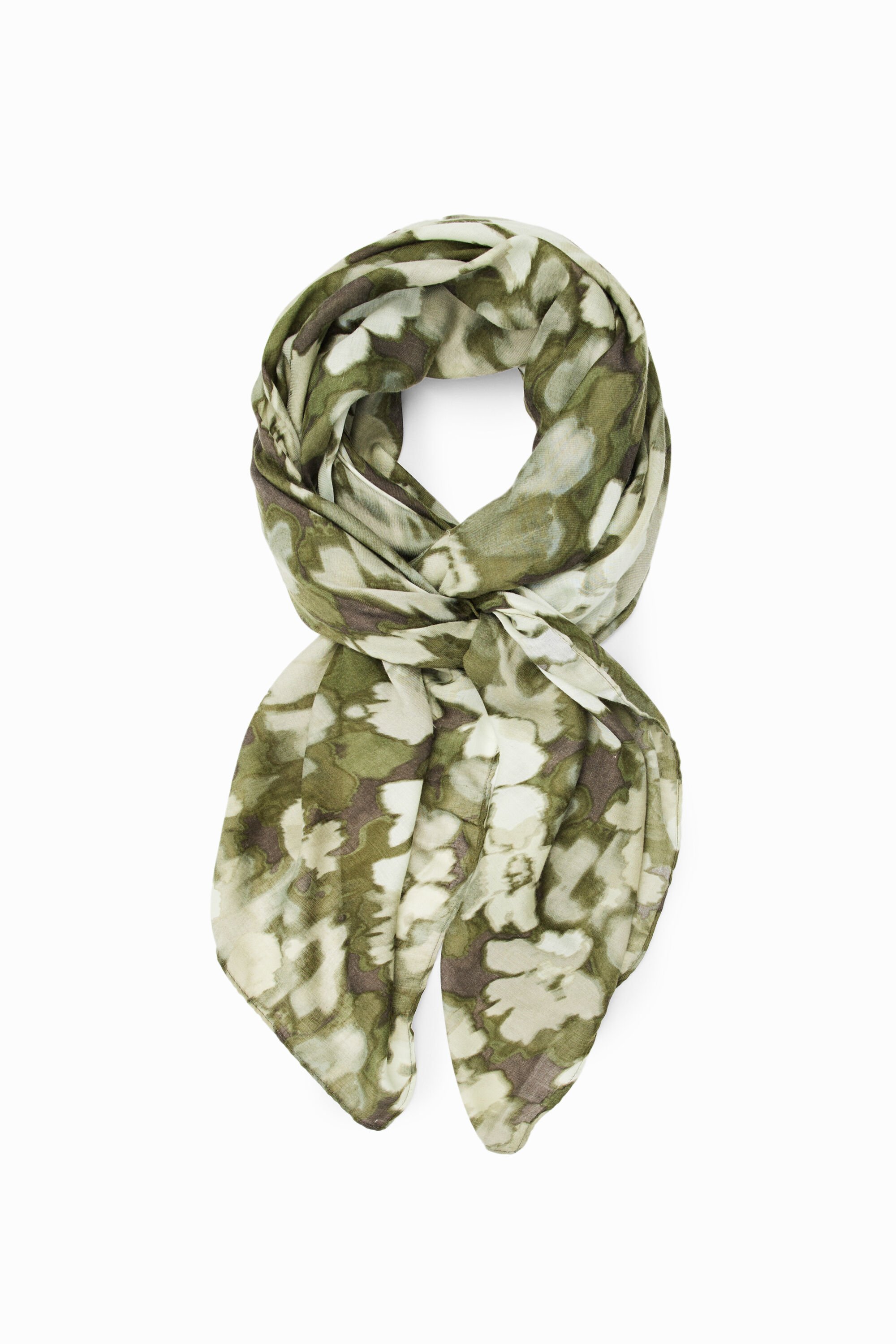 Foulard rectangulaire camouflage