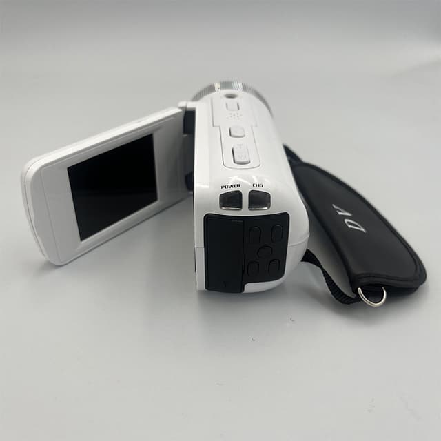 HD digitalkamera med vidvinkelobjektiv Hvid