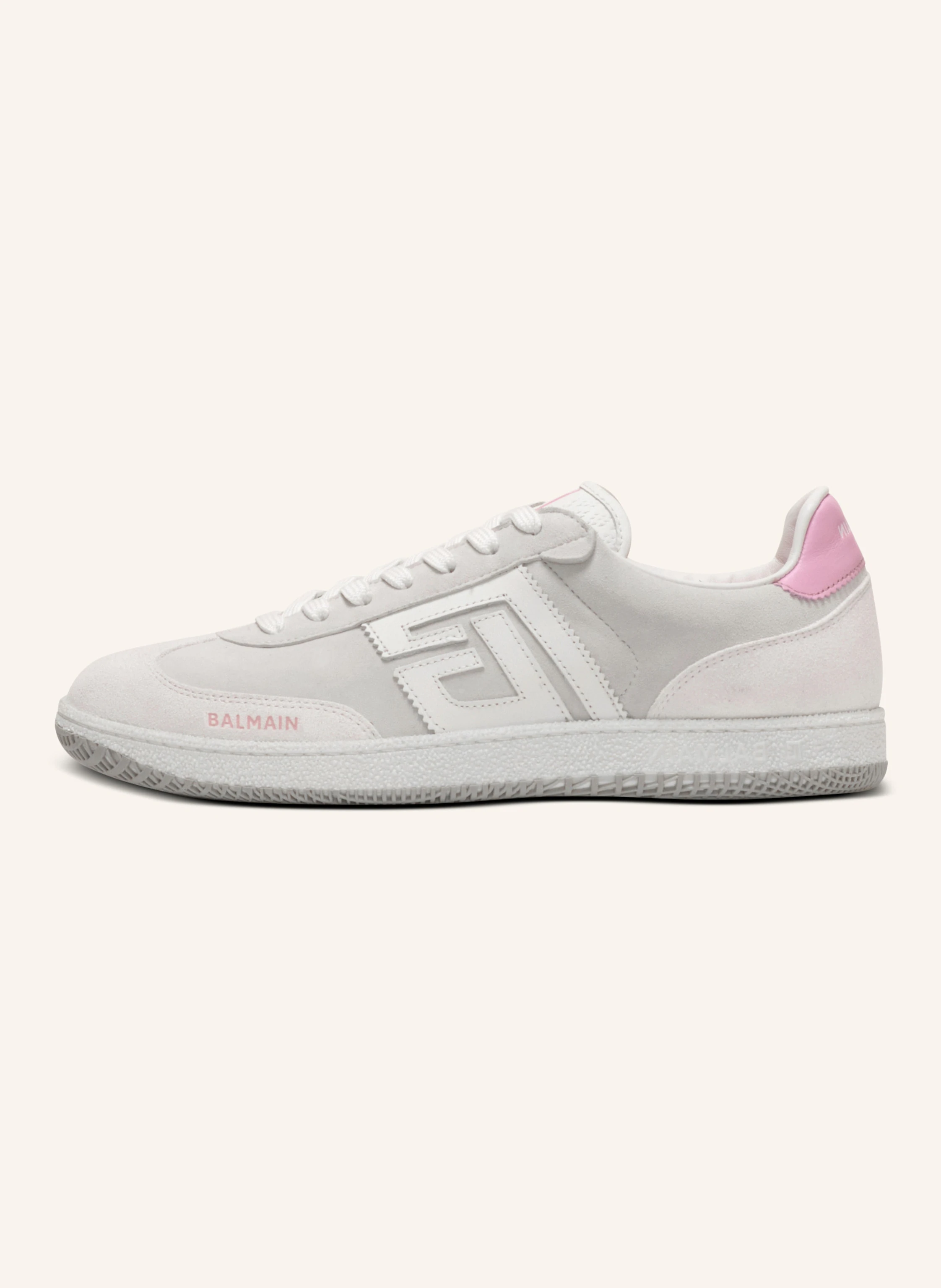 BALMAIN Sneakers Balmain Swan aus Kalbsleder und Wildleder