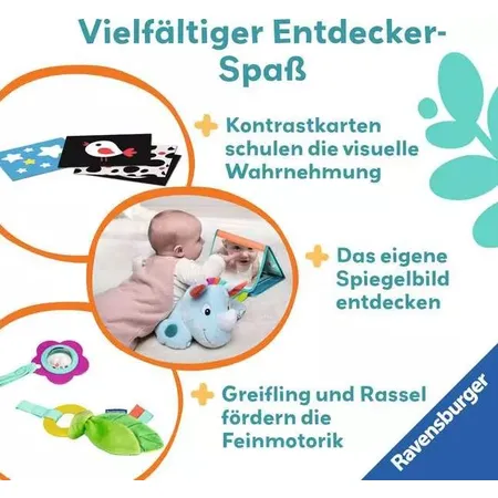 Ravensburger play+ Nashorn Spielkissen (für die Bauchlage)