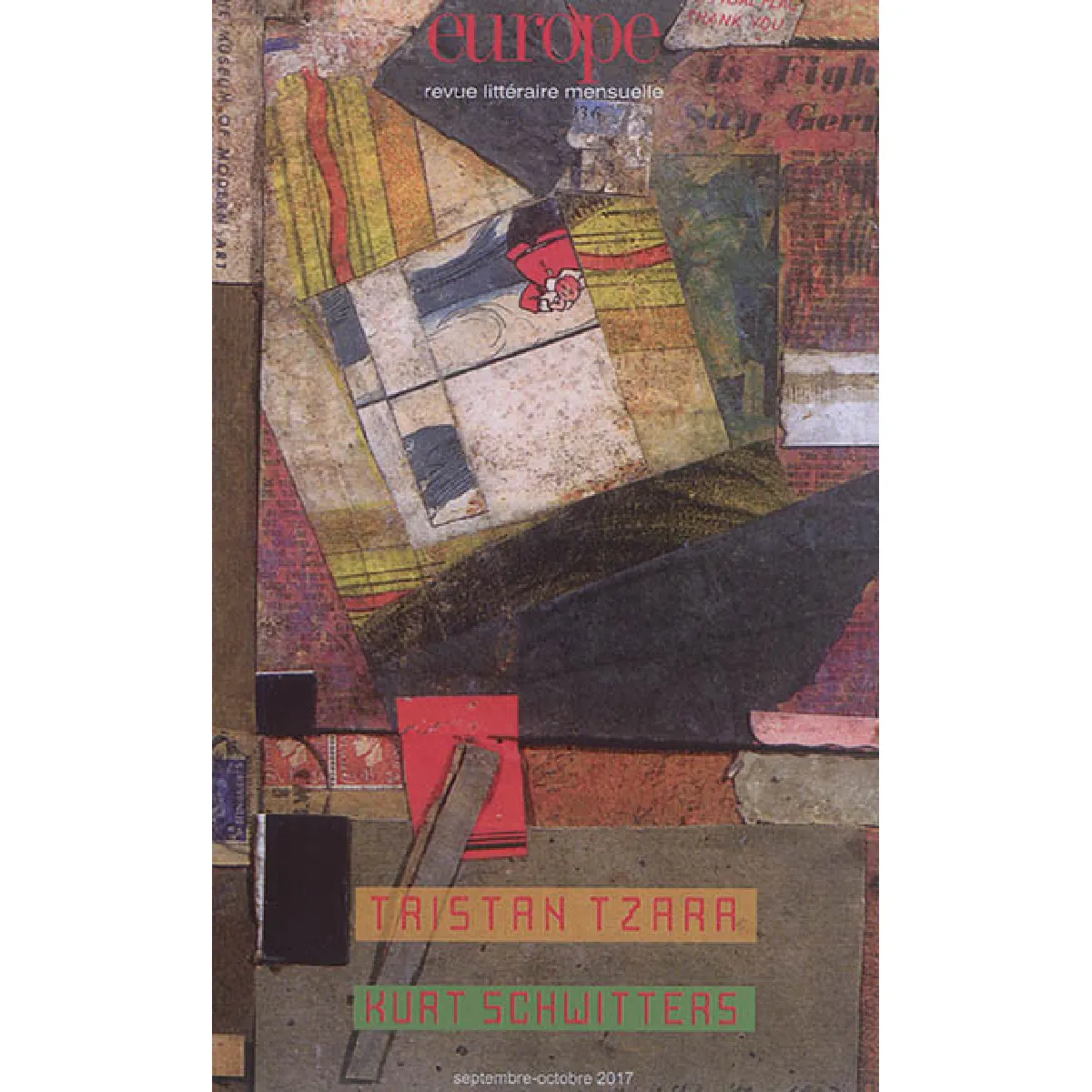 Europe, n° 1061-1062. Tristan Tzara · Occasion