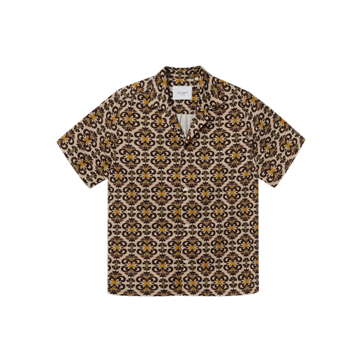 Les Deux Hendrix Skjorte, Light Sand/Ebony Brown, M