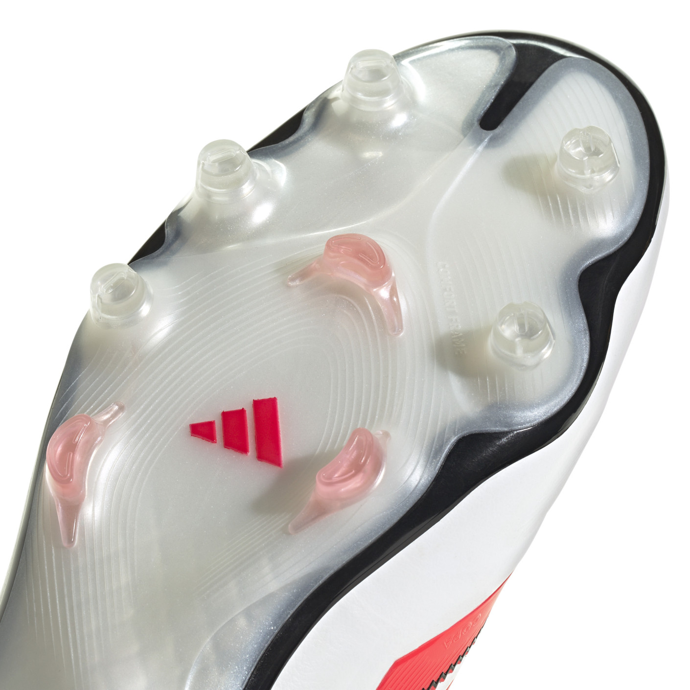 Adidas Copa Pure III Elite Veterloze Gras Voetbalschoenen (FG) Wit Zwart Rood