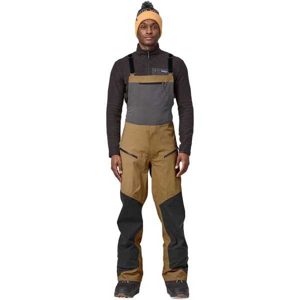 Pantalon ski de randonnée PATAGONIA M'S SNOWDRIFTER BIBS GRAYLING BROWN