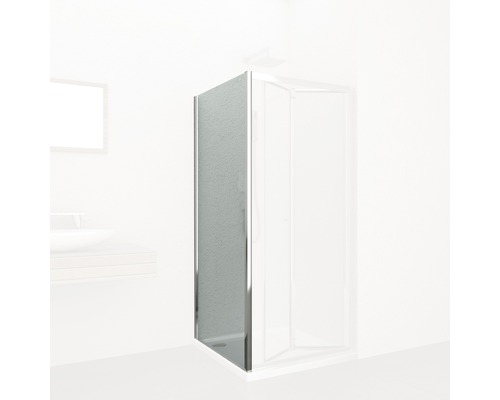 SCHADEMODEL: Badstuber Elite douche zijwand 80x195cm chroom