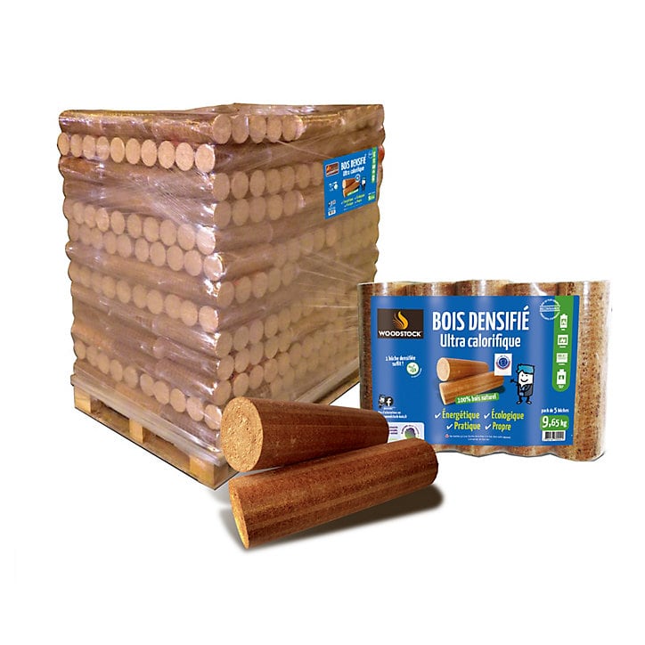 5 bûches densifiées Woodstock taux d'humidité