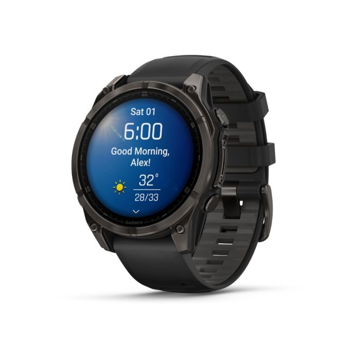 Garmin Unisex Ure fēnix® 8 - 47 mm AMOLED Sapphire Sort