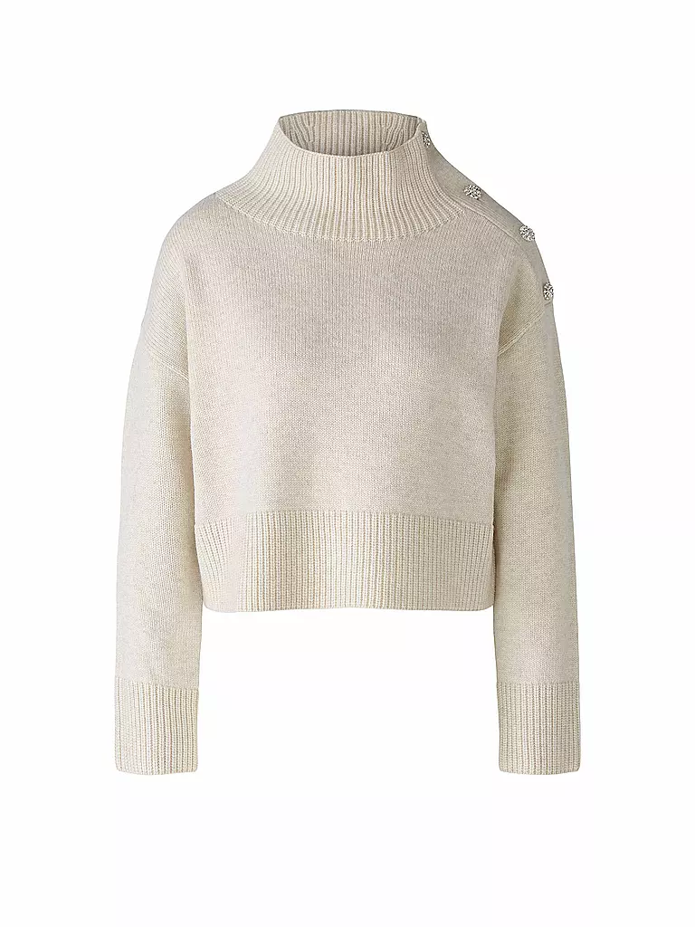 OUÍ Rollkragenpullover creme
