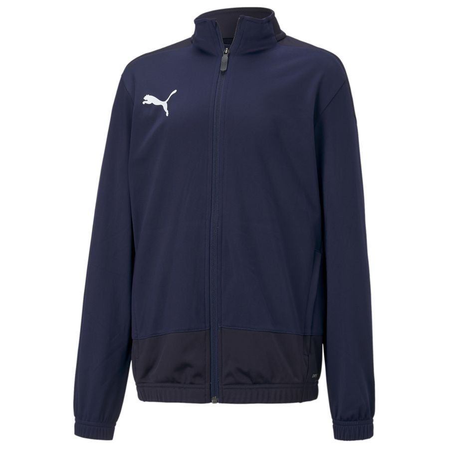PUMA Veste d'Entraînement teamGOAL 23 - Bleu Marine/Blanc Enfant
