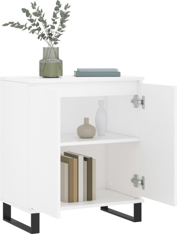 vidaXL - Dressoir - Wit - 60x35x70 cm - Bewerkt Hout