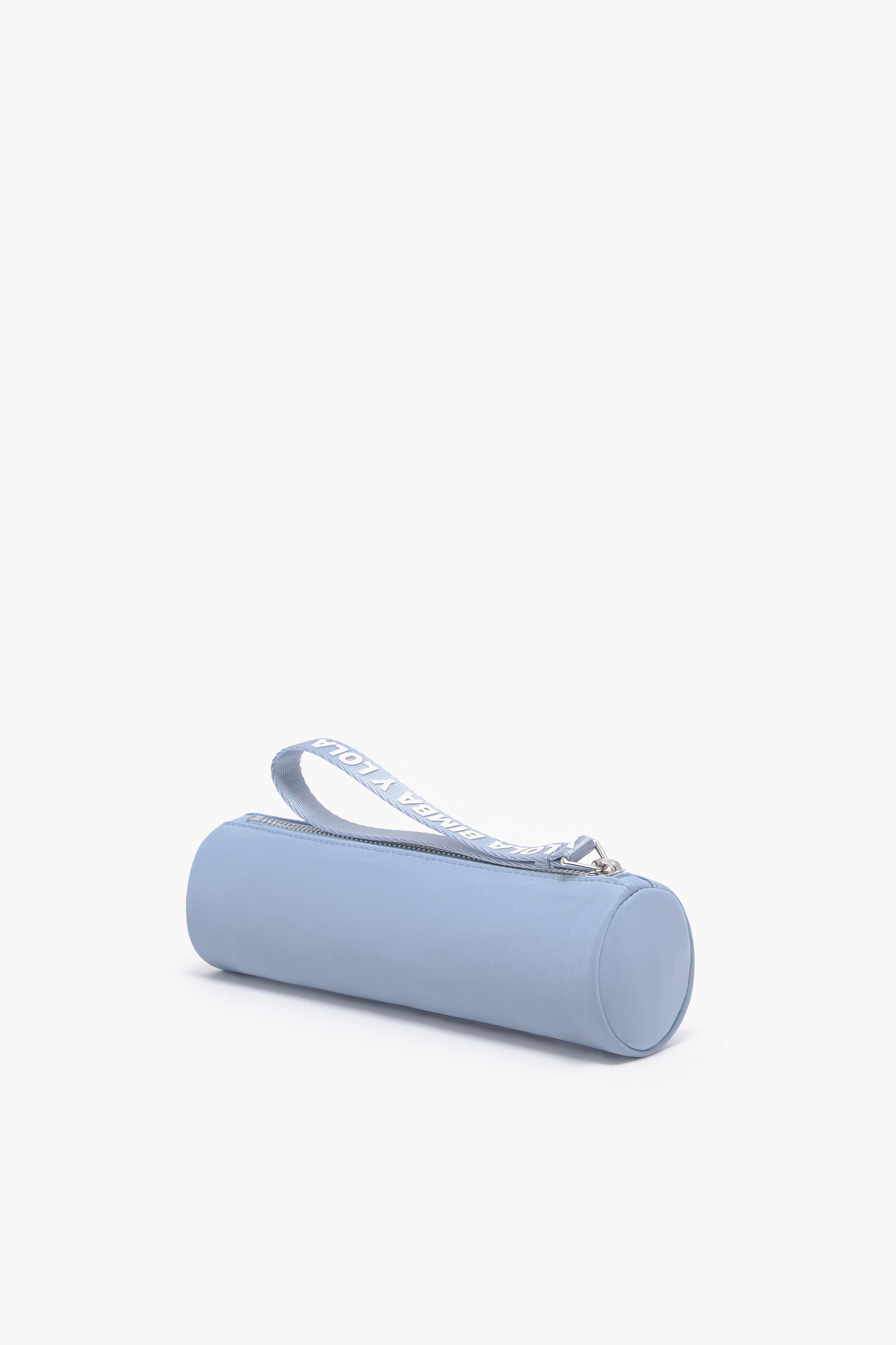 estojo cilíndrico de náilon azul