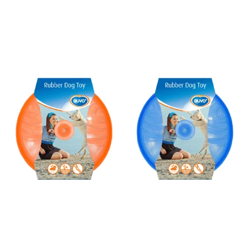 Brinquedo para cães DUVO, frisbee de TPR com luz, 20 cm