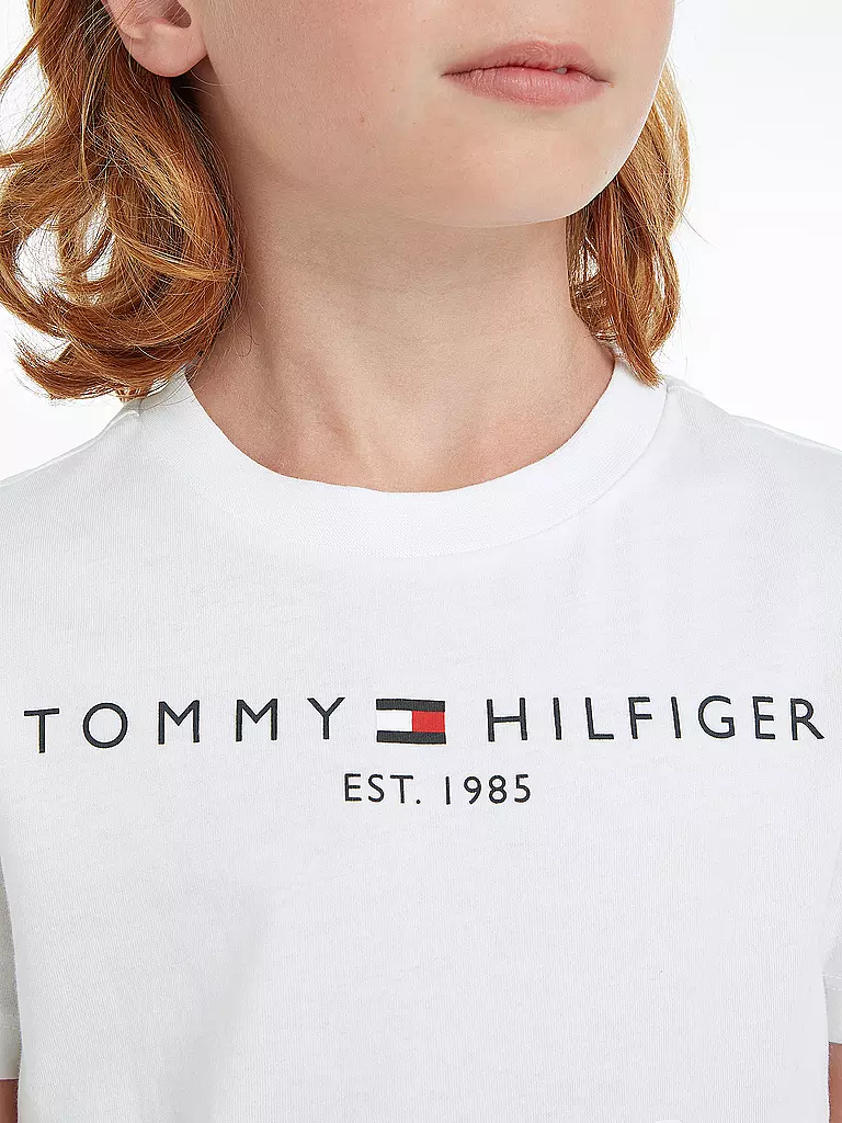 TOMMY HILFIGER Jungen T-Shirt  weiss