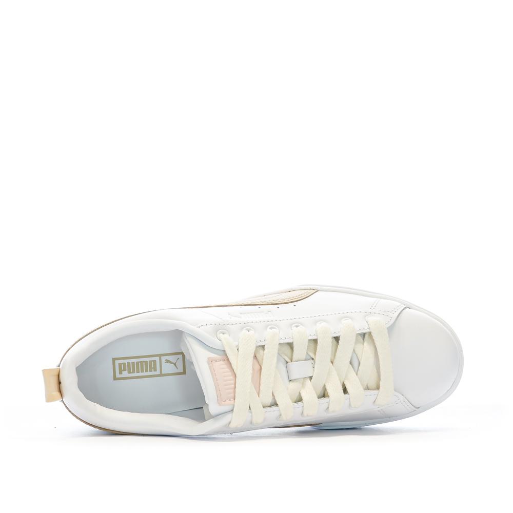 Puma Baskets Blanc/Beige Femme Puma Mayze Luxe