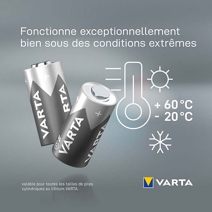 Pile au lithium CR2 Varta, lot de 1