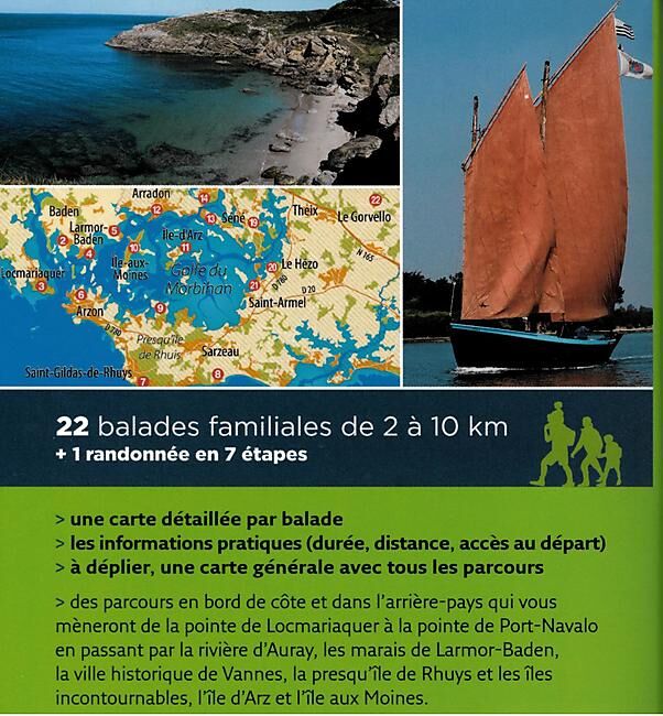 OUEST FRANCE - GOLFE DU MORBIHAN 22 BALADES