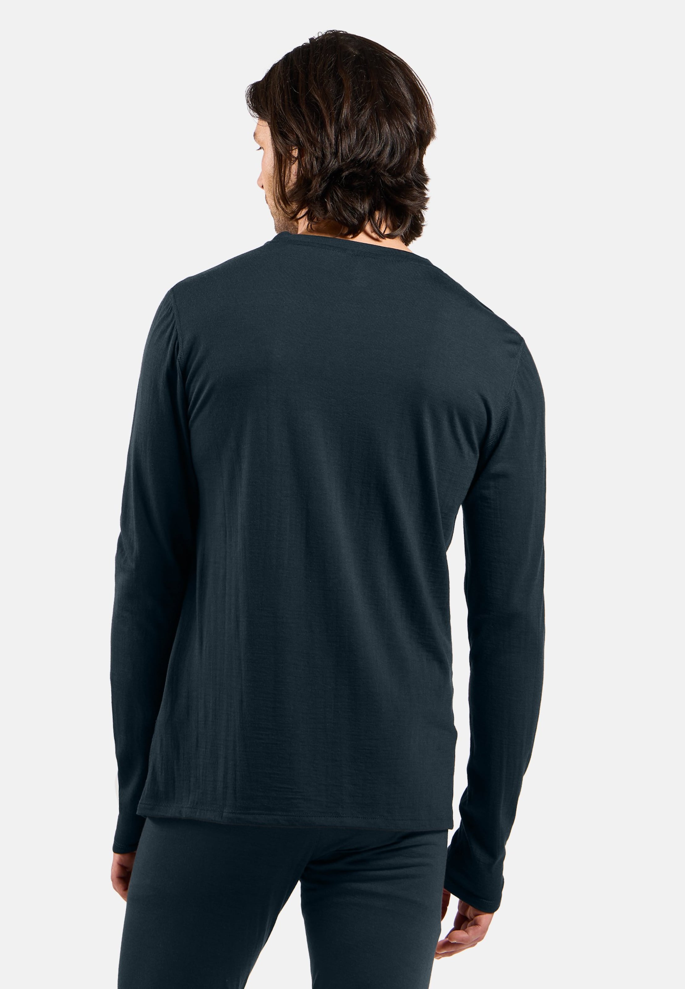 Natural Merino 160 Base Layer Langarmshirt in dark sapphire
