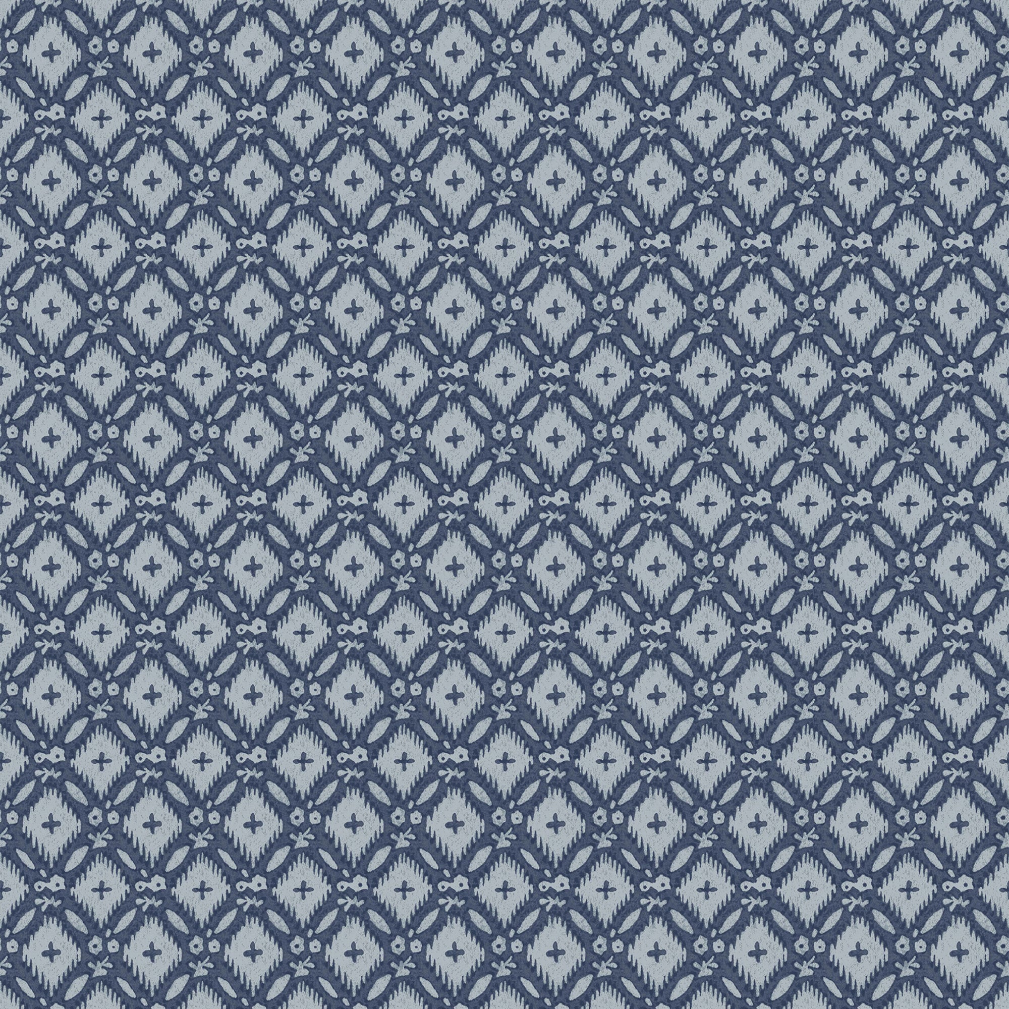 Laura Ashley Whitebrook Behang - Ruit - 10mx52cm - Blauw