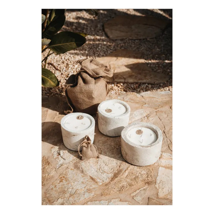 Mon Dada Bougie d'intérieur parfumée Down to earth M | Blanc/Écru