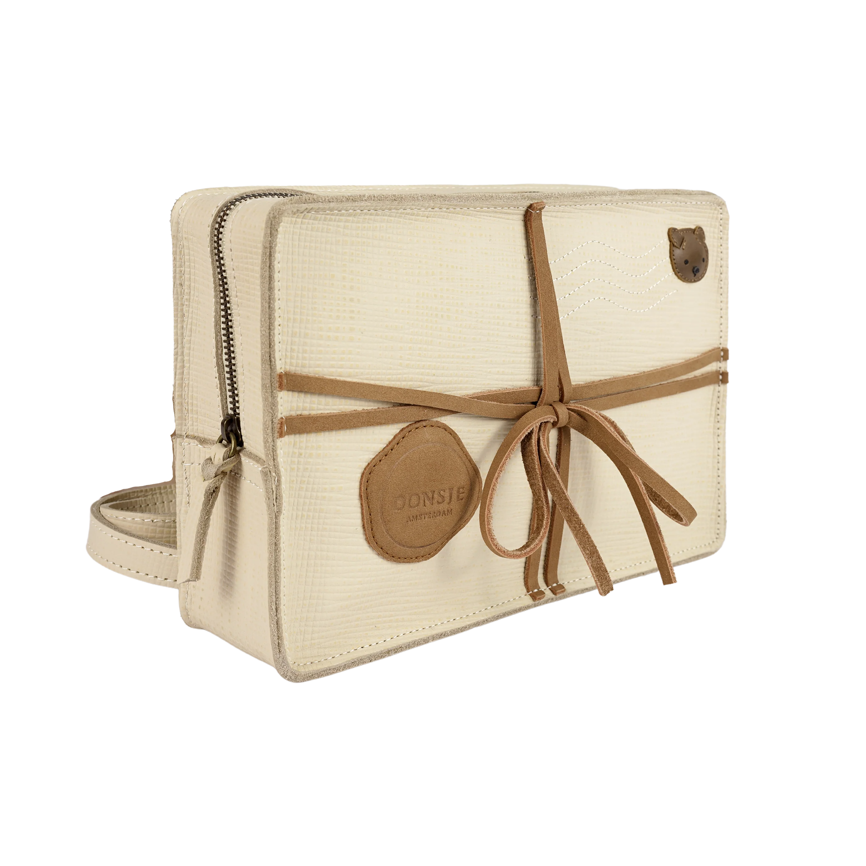 Logio Backpack | Envelope | Cream Scored Leather