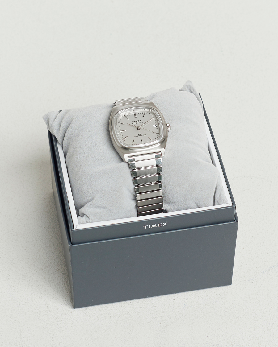 Timex 1983s Automatic Reissue 34mm White Dial