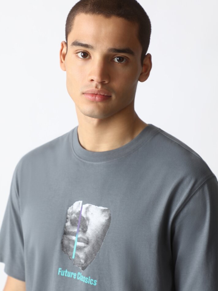 Camiseta estampada - Chumbo