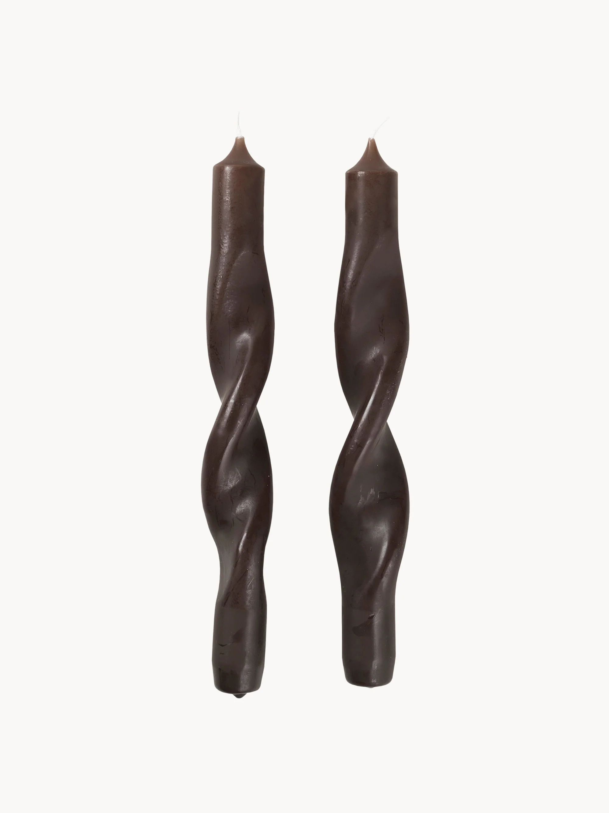 Handgemaakte steekkaarsen Twist, 2-delig
