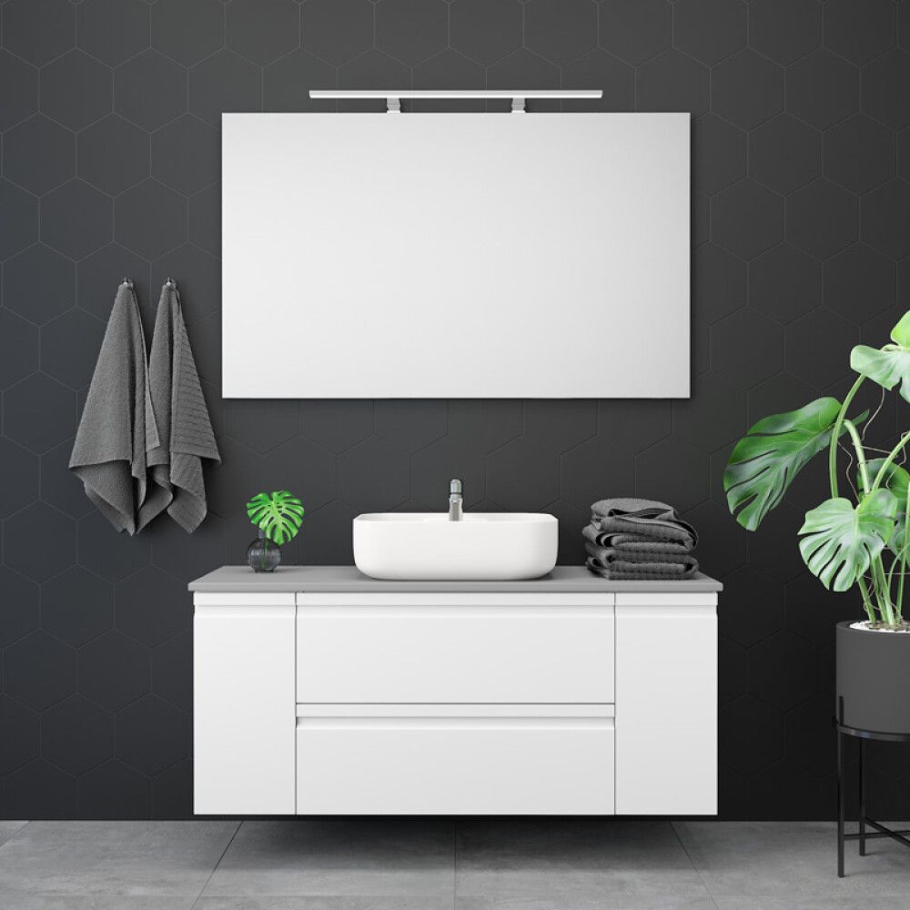 BADEROMSMØBEL CAMARGUE SKÄRGÅRD IQ SETT 9 HVIT 131,2CM