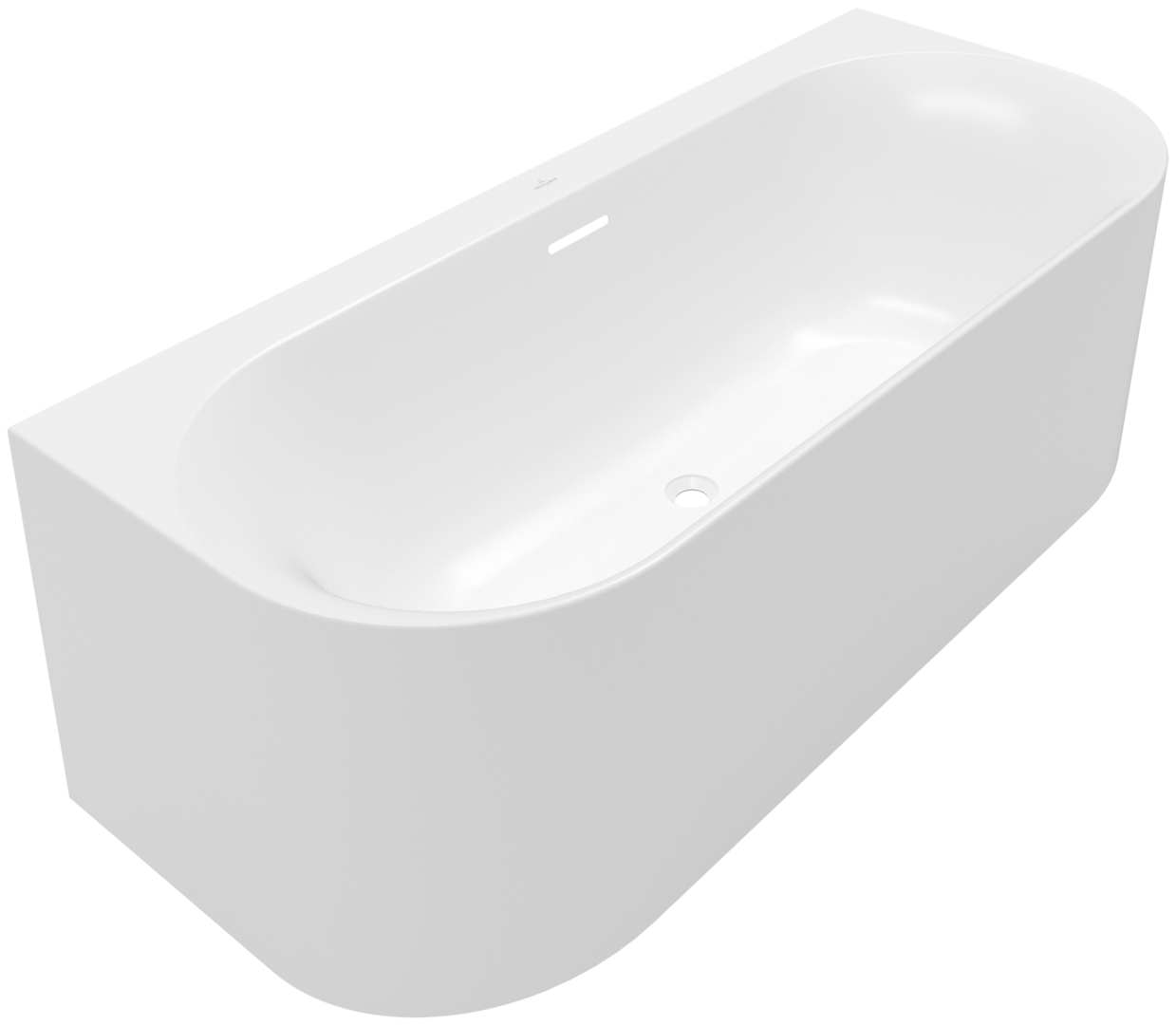 Villeroy & Boch Loop & Friends half vrijstaand ligbad 180x80cm wit mat