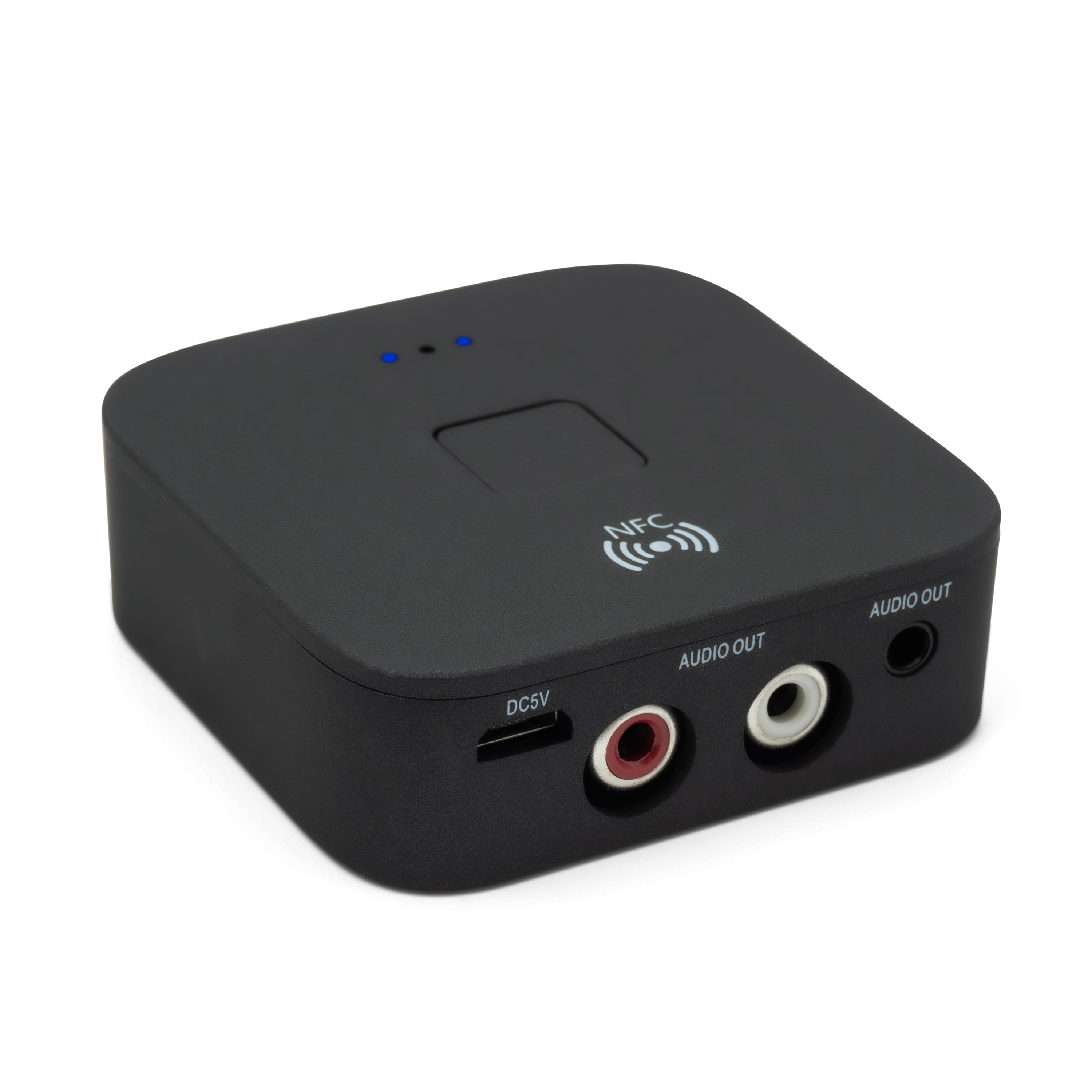 2in1 NFC Bluetooth 5.0 HD Audio Receiver mit 3.5mm Klinke / Cinch  - Schwarz