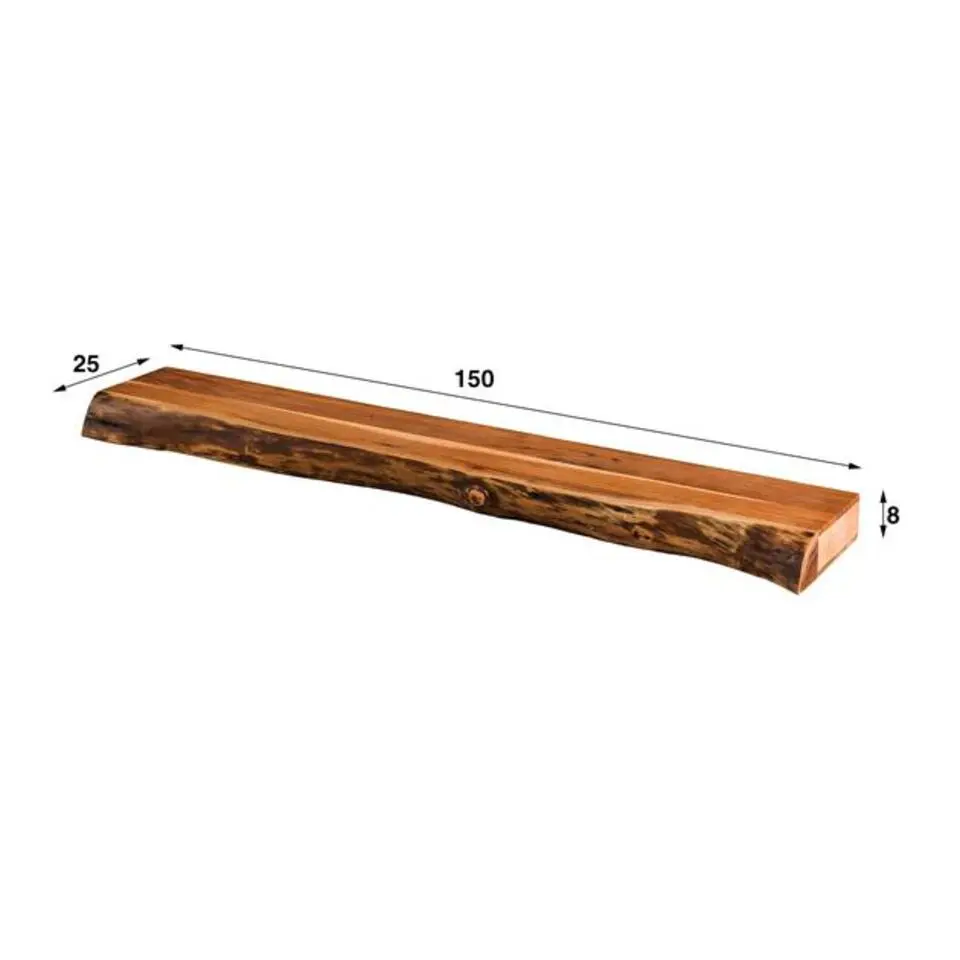 Hoyz Collection - Wandplank Tree 150cm - Acaciahout - M