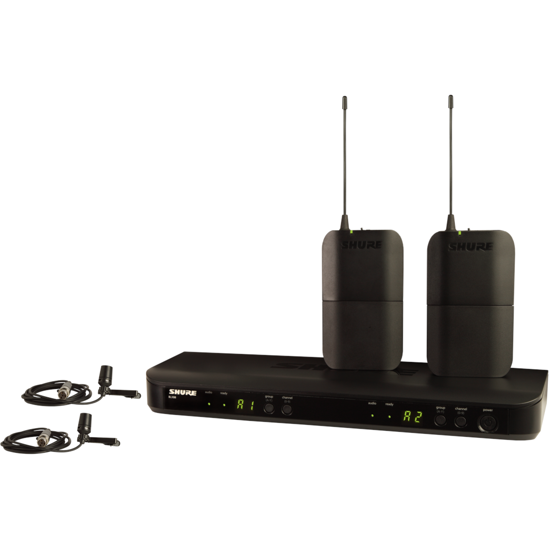 Shure BLX188E/CVL-H8E draadloos dasspeld systeem (518 - 542 MHz)