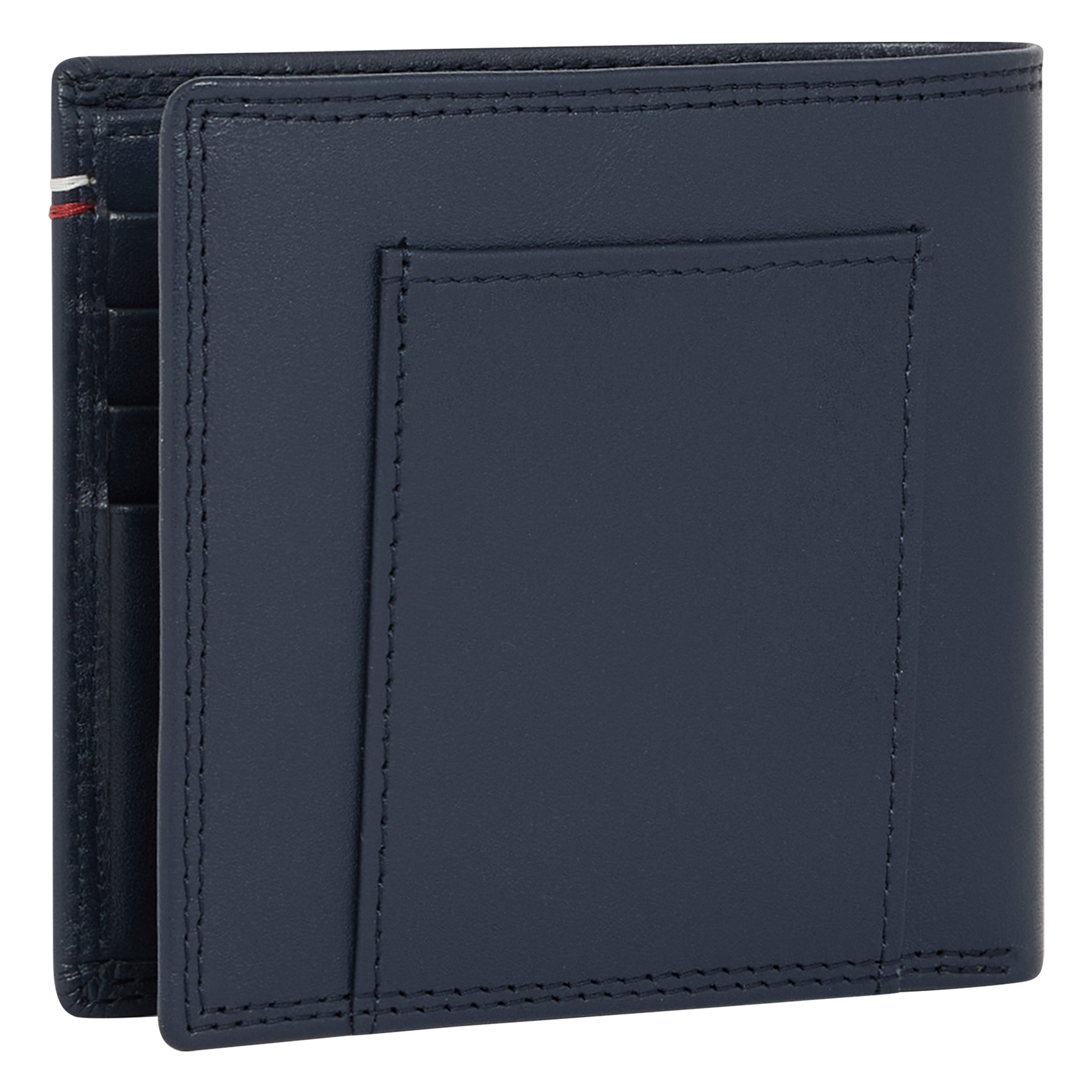 MARTIN - Porte-cartes horizontal en cuir lisse | Bleu