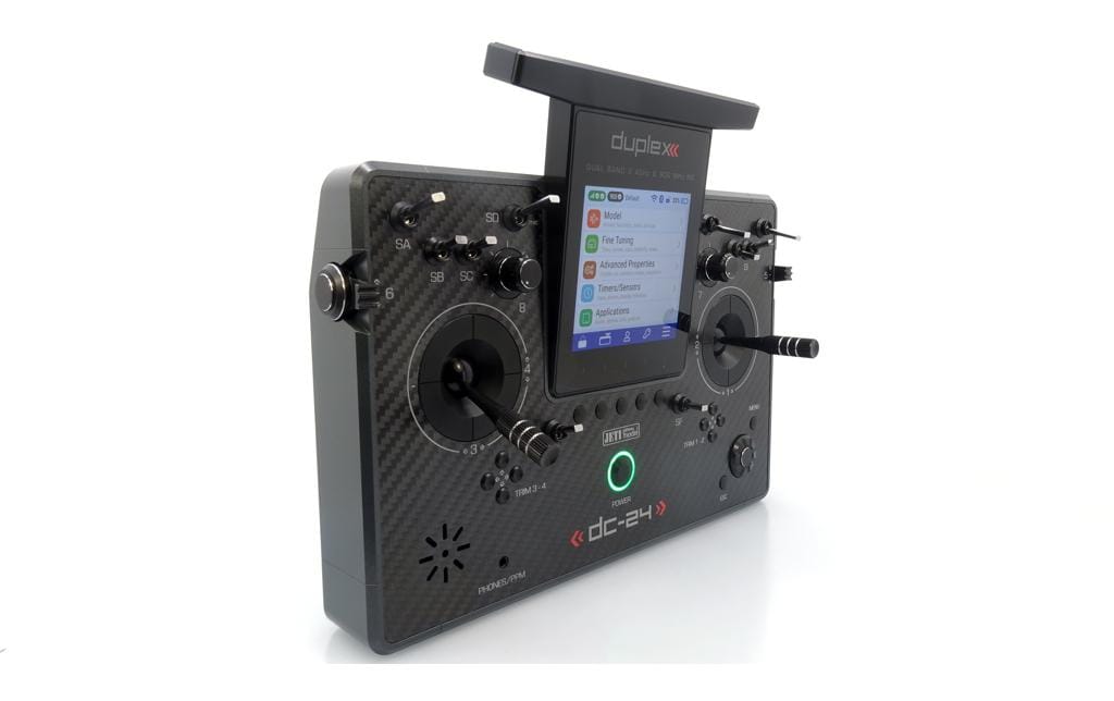 Fernsteuerung DC-24 II Carbon Line Grau<br>Professioneller 2.4 GHz Duplex Pultsender