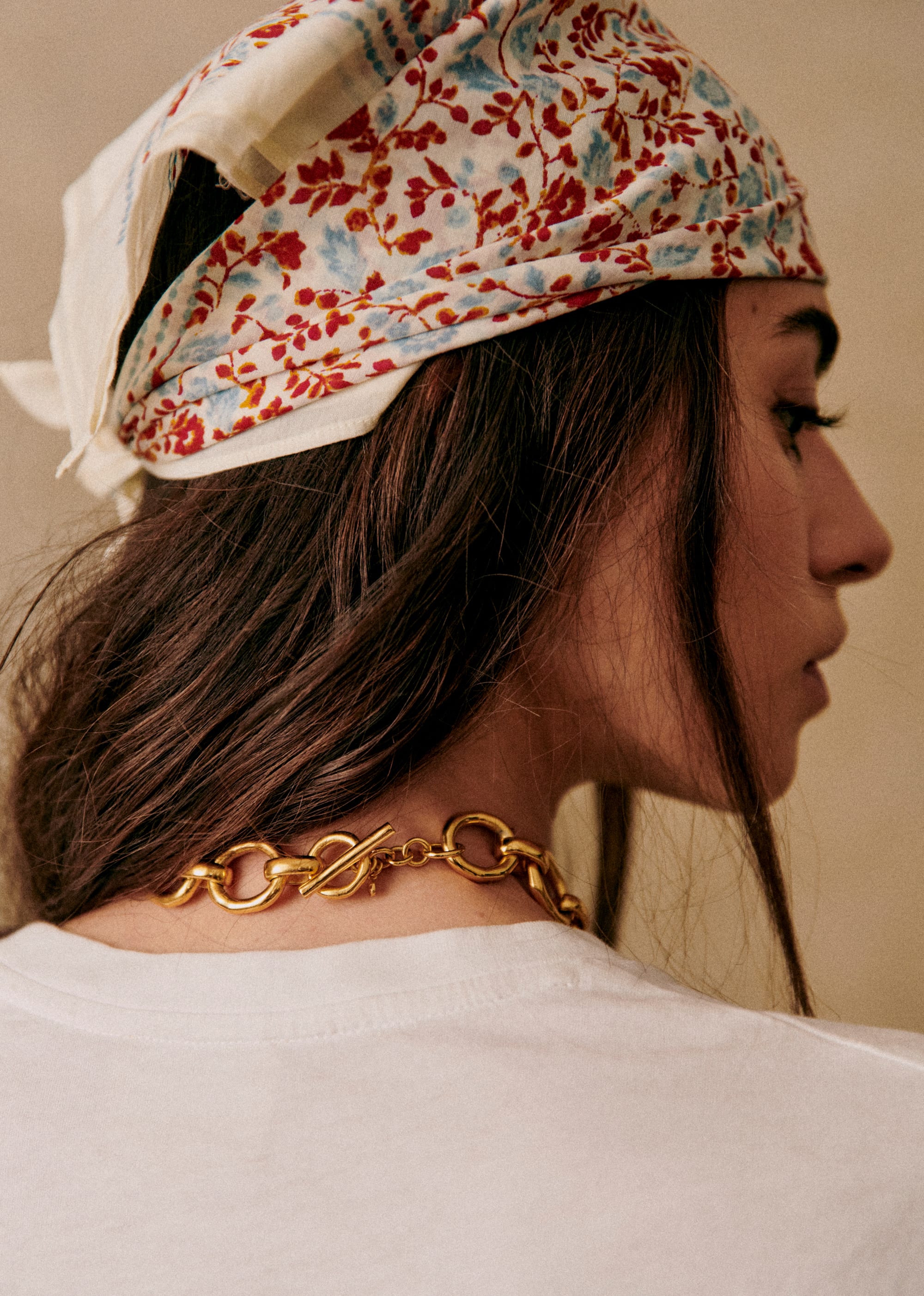 Foulard Gaston - Écru Bleu Vintage - LES COMPOSANTES/DÉCOUVRIR 5906651