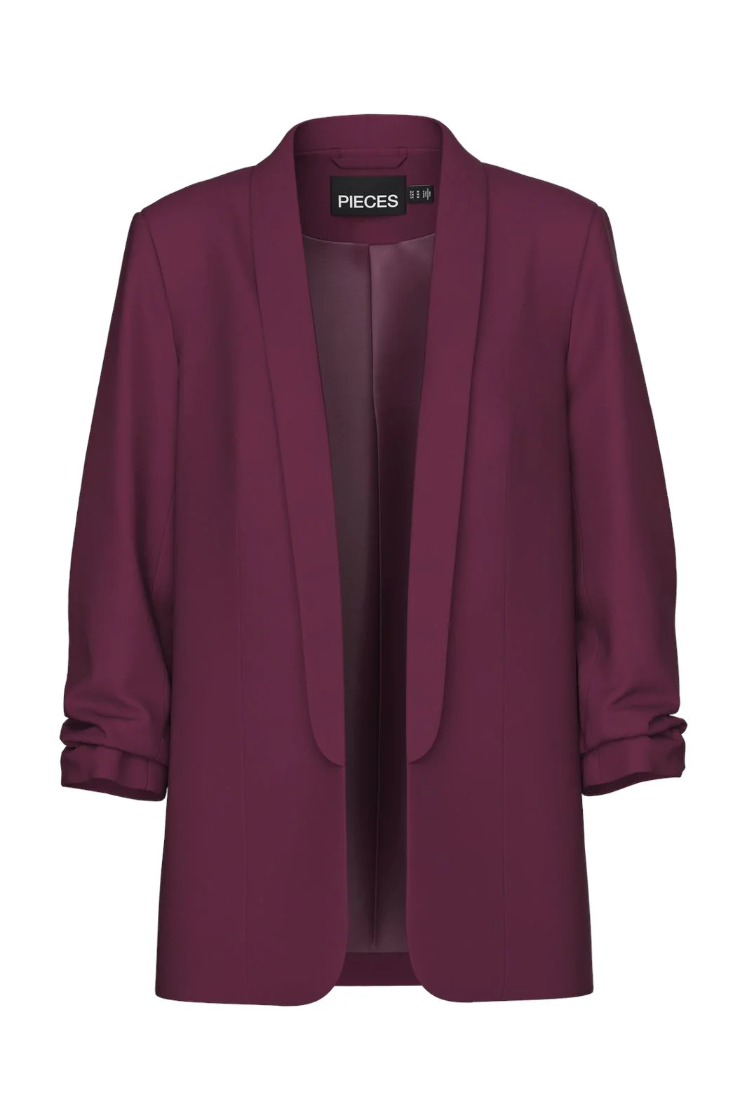 Pieces Pcbosella 3/4 Blazer 3929286 grape wine