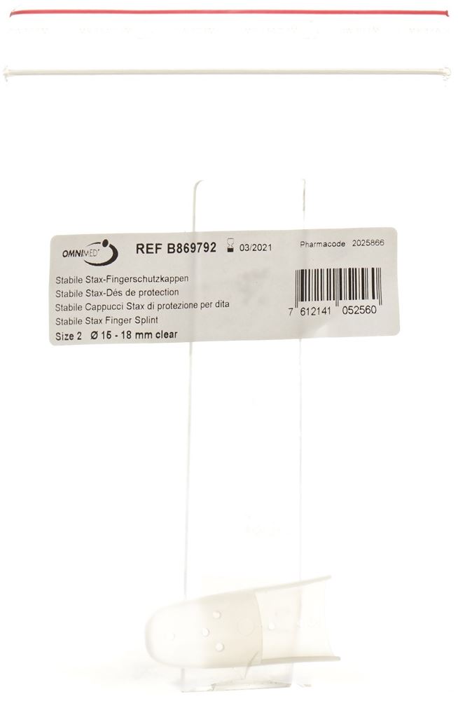 Omnimed Stax-Fingerschutzkappen Gr2 perforiert transparent 1 Stk