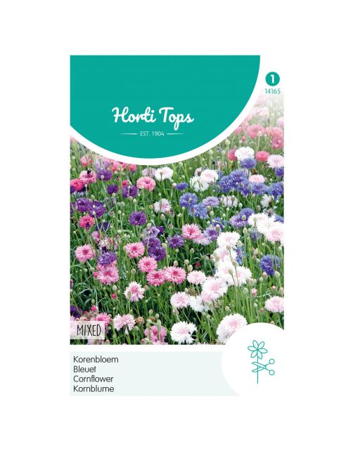 Hortitops Centaurea - Korenbloem Gemengd - Bloemenzaden - 1.5 g